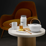 丹麦eva solo简单食光nova古典条纹陶瓷茶壶北欧白瓷茶杯甜品台