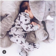 ins大象抱枕毛绒玩具公仔空调毯子两用宝宝安抚陪睡玩偶午睡被子