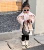 儿童羊羔毛皮衣(毛皮衣)加绒加厚外套2022冬韩国女童皮毛一体大翻领机车服