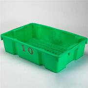 渔箱长方形 塑料鱼盘鱼筐运输周转箱海鲜水产冰盘