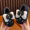 儿童棉拖鞋冬季女孩带后跟家居宝宝女童2023包跟防水棉鞋外穿