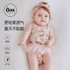 Oak Family婴儿吊带包屁衣夏薄款男女宝宝衣服哈衣初生爬服连体衣