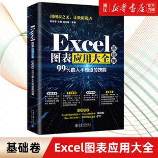 新华书店Excel图表应用大全-基础卷 office办公自动化新书学电脑Excel实战操作 Excel函数与公式速查手册WPS图表应用大全书