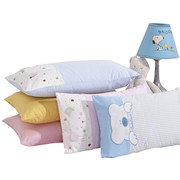 宝宝儿童幼儿园小孩全棉加长定型贴布绣枕头纯棉透气卡通枕芯