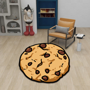 创意巧克力饼干地毯可爱儿童电脑椅转椅家用地垫客厅卧室床边