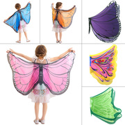 儿女童装扮精灵造型天使蝴蝶，披风斗篷翅膀套装，面具舞台表演服
