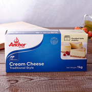安佳奶油芝士1kg三明治奶酪干酪乳酪芝士蛋糕烘焙原料爱厨家焙
