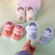 婴儿鞋6到12个月布鞋，春秋季单鞋0-1岁男女宝宝，学步鞋软底步前鞋
