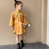 豆豆家儿童旗袍中国风春秋小女孩中式改良中小童连衣裙鹿皮绒唐装