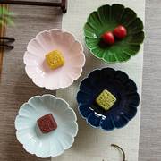 复古禅意陶瓷茶点盘中式