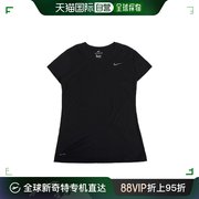韩国直邮Nike 衬衫 NIKE 耐克 女款 速干材质 短袖 T恤 黑
