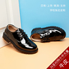 黑色男童演出鞋夏天香港学生皮鞋，小主持人小中大童配西装礼服鞋子