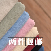 2件ins风压皱洗水棉麻布料纯色衣服装汉服拍摄背景布面料(布面料)