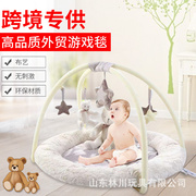 音乐熊婴儿(熊婴儿，)游戏毯宝宝布艺健身架，爬行游戏垫益智玩具0-12月-1-2岁