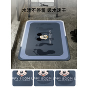超迷你战士联名款硅藻泥软垫吸水垫卫生间门口脚垫防滑浴室地垫