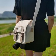 日系相机包单反微单摄影包男女斜挎适用尼康索尼佳能200d富士xs10