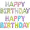 ins马卡龙(马卡龙)糖果色生日，字母套装男孩女该派对生日聚会装饰布置气球