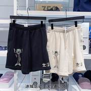adidas阿迪达斯男子，三叶草休闲针织，运动五分裤短裤hl9237hr7111