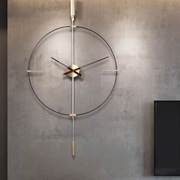 现代设计感钟表轻奢创意摆钟大气装饰极简壁挂钟客厅简约挂墙时钟