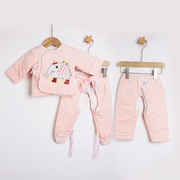 婴儿衣服秋装套装分体初生内衣，新生儿0-3月宝宝连体衣1男宝女宝宝