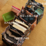 精致日韩卡通手提饭盒袋子防水便当包袋男女小拎包带饭装午餐的包