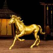 铜马摆件生肖马纯铜马到成功奔马家居客厅办公室装饰工艺品