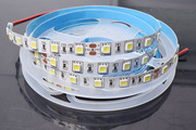 led灯带24V防水超高亮5050贴片滴胶柜台货车S船上软灯条5米一盘