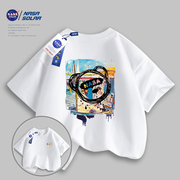 NASA SOLAR联名款卡通印花儿童短袖夏季休闲时尚T恤01