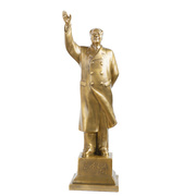 毛主席铜像全身站像家居客厅摆件，d摆像毛泽东挥手纯铜匠心雕塑像