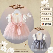 蓬蓬裙女宝宝夏装1-2半岁女童公主裙婴儿裙子夏季礼服儿童连衣裙