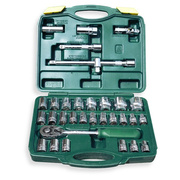 32件A款套筒工具箱套装汽修螺母棘轮板手机修6角套筒扳手
