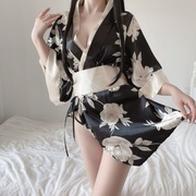 性感内性日式f和服女扮演衣戏性感制服游感碎花和服套装睡衣睡裙