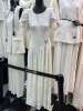 韩美高级感短袖黑色连衣裙，女装2024夏季白色长裙法式气质裙子
