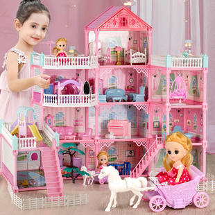 娃娃屋大型别墅芭比儿童玩具女孩2021年公主城堡房子玩具屋
