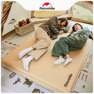 naturehike挪客带枕自动充气垫便携户外露营帐篷睡垫，单双人(单双人)防潮垫
