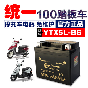 雅马哈巧格i125女装踏板，统一摩托车电瓶12v5ah通用ytx5l-bs蓄电池