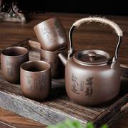 紫砂壶大茶壶全手工提梁洋桶壶大容量变色水壶过滤泡茶壶茶杯