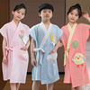 儿童浴袍可穿裹巾高级家用纯棉纱布浴巾睡袍吸水速干2024全棉