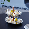 德国PHILIPPI不锈钢双层蛋糕架下午茶甜点心盘水果盘装饰摆件礼物