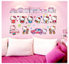 凯蒂猫hellokitty自粘墙贴粉红，少女心房间床，衣柜玻璃防水装饰贴纸
