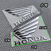 适用本田honda摩托车3d软胶贴纸，翅膀贴花cbfcbcbr400f改装拉花