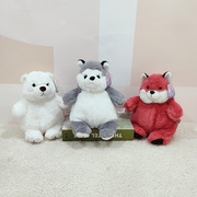 发福哈士奇公仔慵懒狐狸抱枕可爱北极熊毛绒玩具礼物儿童玩具