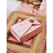 结婚喜糖盒纸盒欧式ins风创意喜糖礼盒个性粉色婚礼喜糖袋糖果盒