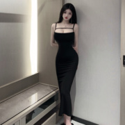 韩国东大门时尚，舒适潮流女装，紧身包臀长裙连衣裙
