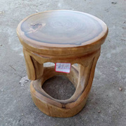 原木墩实木墩子香樟树墩，树桩凳子创意茶几，实木圆凳牙凳镂空凳