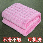 冬季珊瑚绒床单毛毯铺床毯子，双人加绒法兰绒加厚绒毯，单人学生宿舍