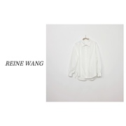 REINEWANG  韩版复古白色长袖衬衫