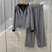卓yxgjaa033商场专卖2024春时尚，丽人女装洋气，减龄马甲三件套裤潮