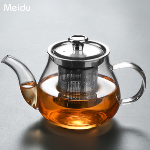 耐热玻璃茶壶家用不锈钢，功夫茶具套装过滤花茶壶，泡茶壶单壶烧水壶