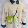 数码微单反相机包保护(包保护)皮套绿色卡通可爱对眼便携斜跨单肩包收纳
